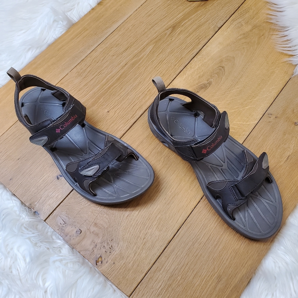 Columbia Brown Velcro Sandals